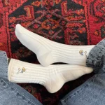 جوراب ساقدار گلدوزی