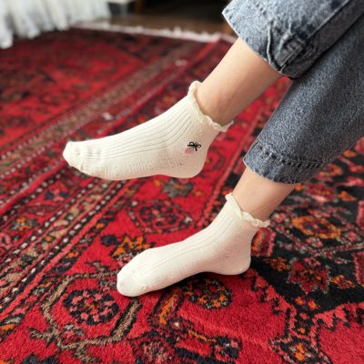 نیم ساق گلدوزی گیلاس وارداتی