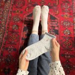 نیم ساق تدی گلدوزی پنبه